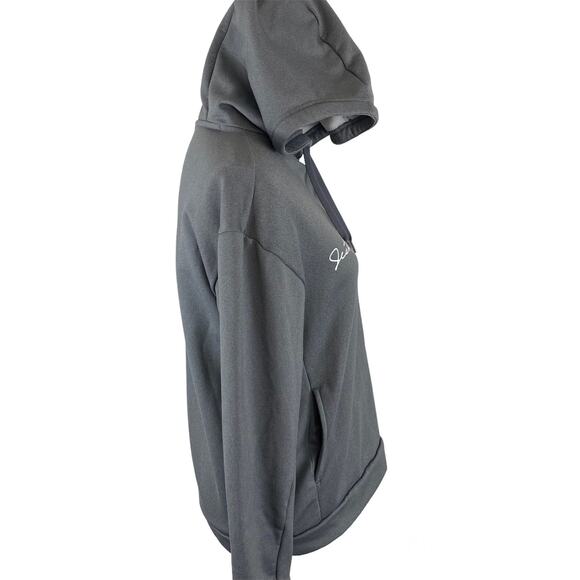 Nike Therma Fleece Sweatshirt Gray Training Hoodie 929693 Just Do It Women Sm - Picture 2 of 13